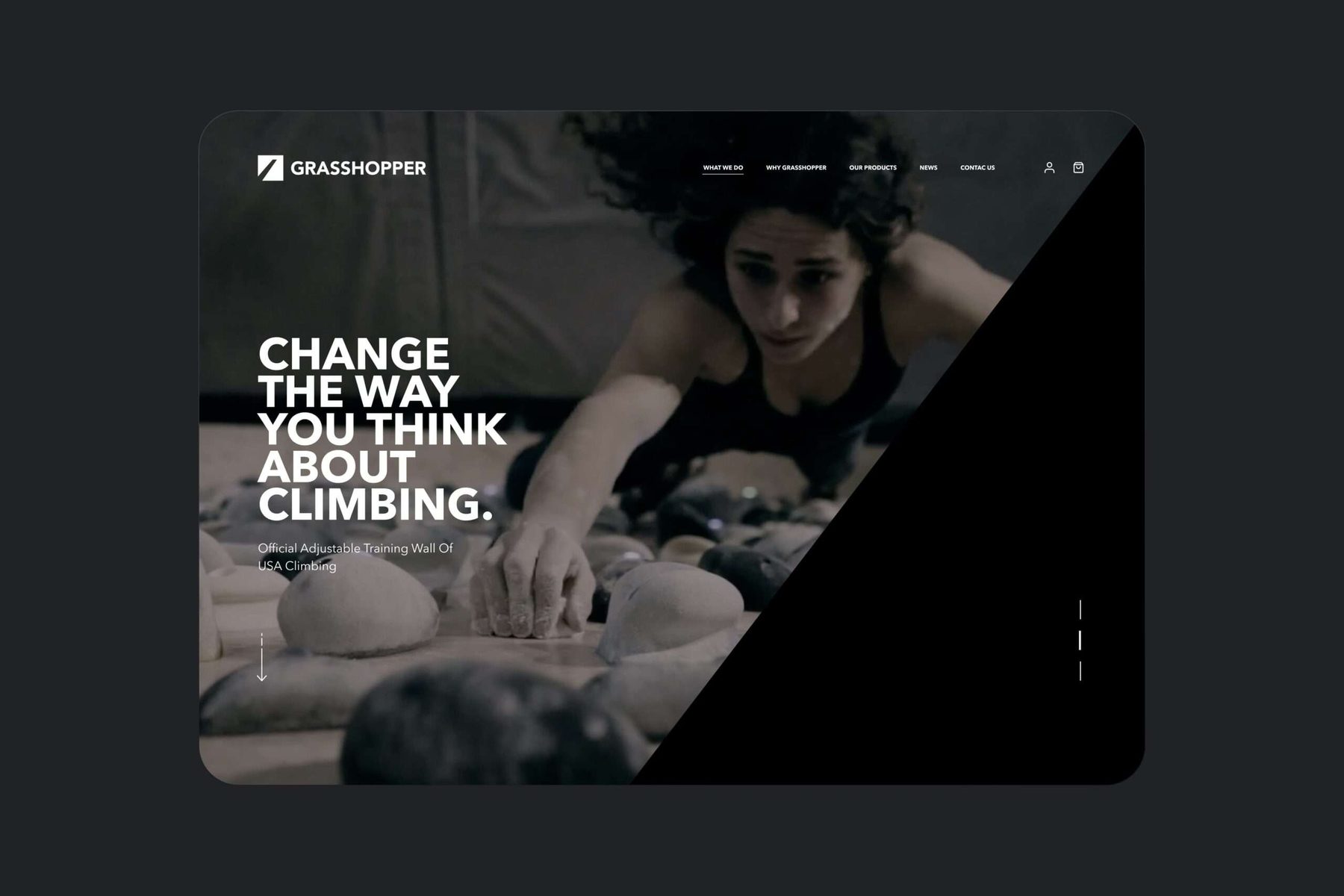 Change the way you think about climbing, the site home page