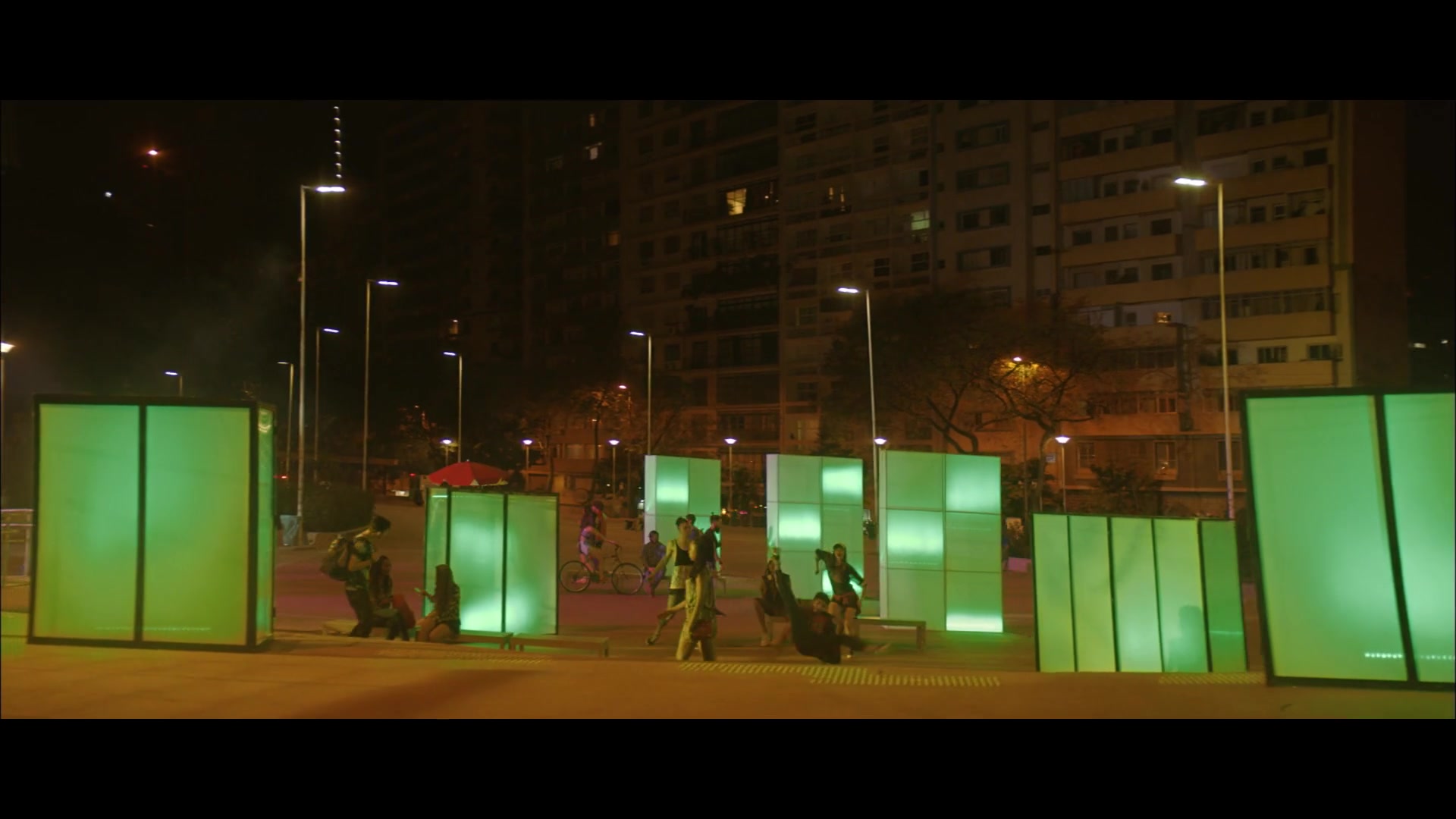 Green-lit square