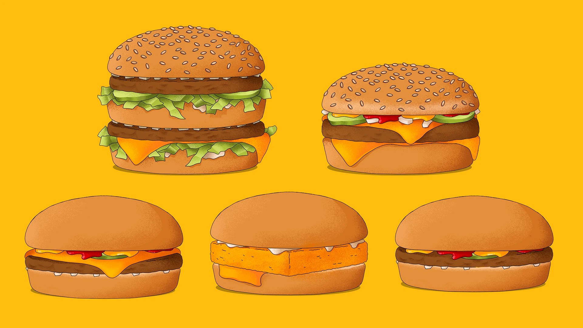 Burger line-up