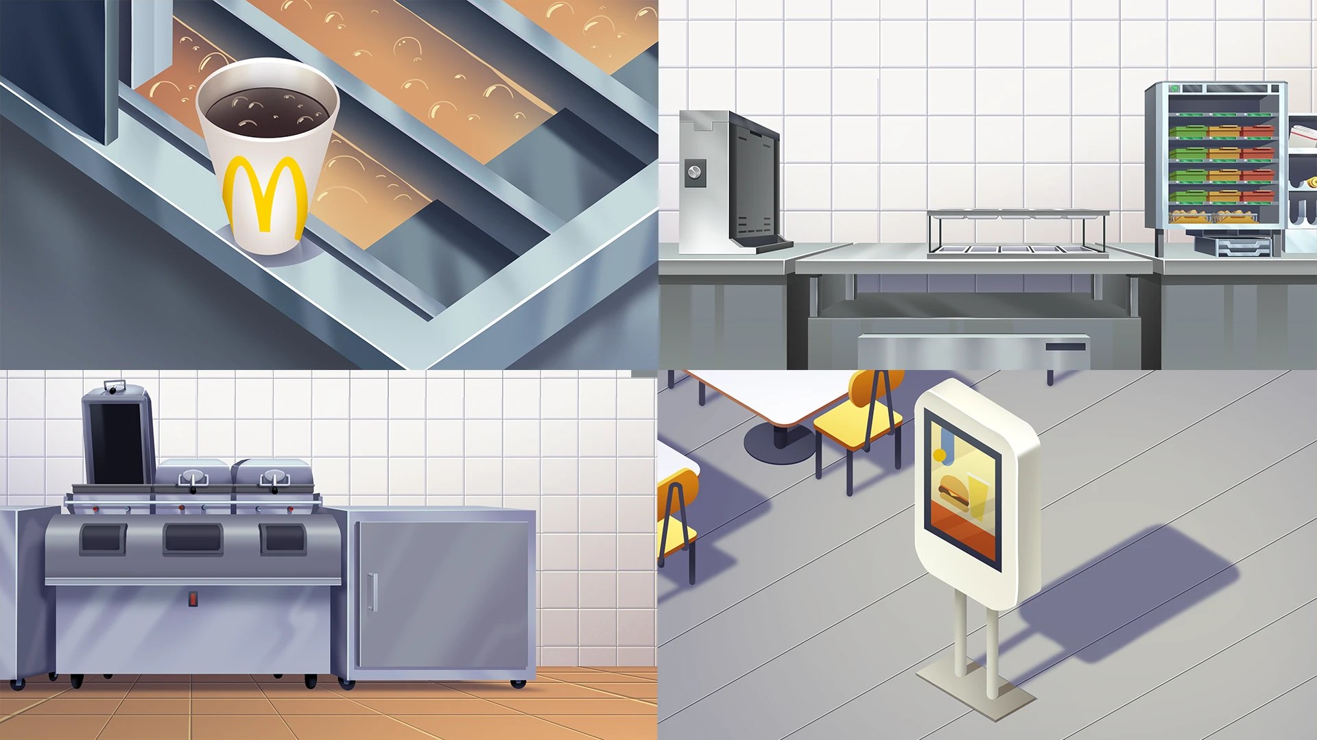 Kitchen line environments