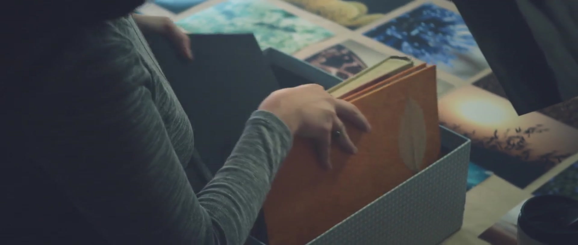 A box of old prints